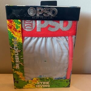 PSD Reflective Boxer Briefs with Red and Silver Accents